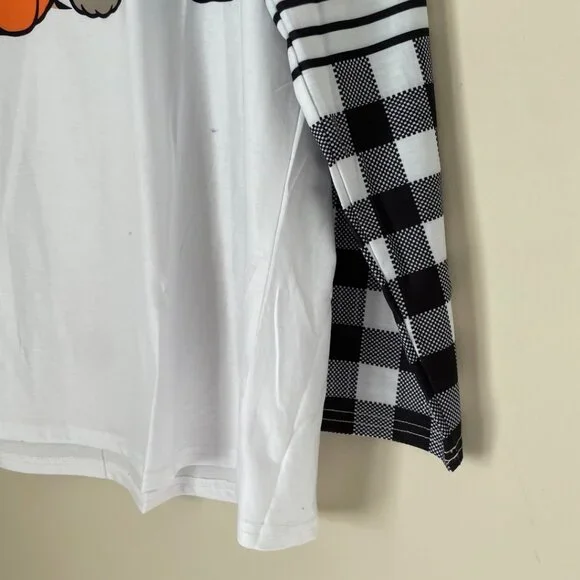 Pumpkin Graphic Raglan Top - Picture 7 of 8